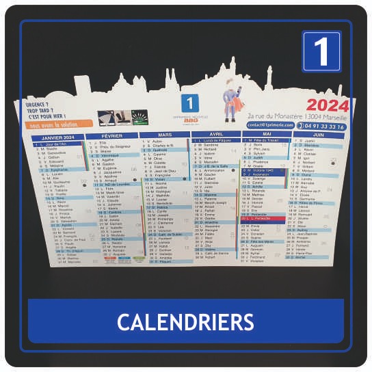 calendrier Marseille